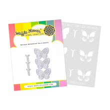 Load image into Gallery viewer, Die and Stencil Combo: Waffle Flower-Multiple Butterflies Die-n-stencil