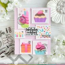 Load image into Gallery viewer, Stencils: Waffle Flower-Postage Collage Cupcake Stencil