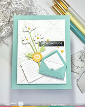 Load image into Gallery viewer, Stamps: Waffle Flower-Postage Collage Mini Seals Stamp Set
