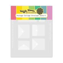 Load image into Gallery viewer, Stencils: Waffle Flower-Postage Collage Envelope Stencil