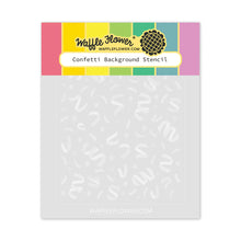 Load image into Gallery viewer, Stencils: Waffle Flower-Confetti Background Stencil