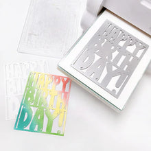 Load image into Gallery viewer, Dies: Catherine Pooler Designs-Balloon Letter Birthday Cover Plate Die