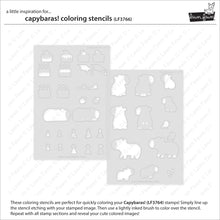 Load image into Gallery viewer, Stencils: Lawn Fawn-Capybaras! Coloring Stencils
