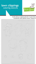 Load image into Gallery viewer, Stencils: Lawn Fawn-Garden Mouse Coloring Stencils