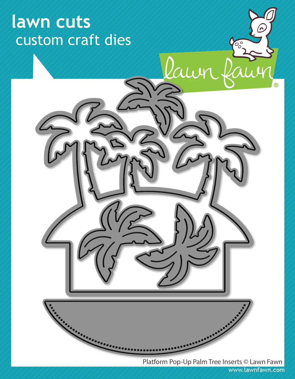 Dies: Lawn Fawn-Platform Pop-Up Palm Tree Inserts – Purple Pinky Promises