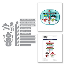 Load image into Gallery viewer, Dies: Spellbinders-NORTH POLE SENTIMENTS ETCHED DIES FROM THE NORTH POLE FRIENDS COLLECTION BY SIMON HURLEY