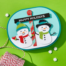 Load image into Gallery viewer, Dies: Spellbinders-NORTH POLE SENTIMENTS ETCHED DIES FROM THE NORTH POLE FRIENDS COLLECTION BY SIMON HURLEY
