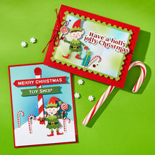 Load image into Gallery viewer, Dies: Spellbinders-SANTA'S ELVES ETCHED DIES FROM THE NORTH POLE FRIENDS COLLECTION BY SIMON HURLEY