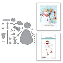 Load image into Gallery viewer, Dies: Spellbinders-COUNTRY SNOWMAN ETCHED DIES FROM THE COUNTRY CHRISTMAS COLLECTION BY ANNIE WILLIAMS