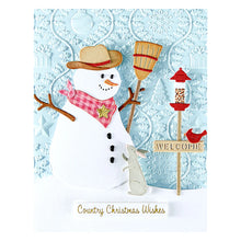 Load image into Gallery viewer, Dies: Spellbinders-COUNTRY SNOWMAN ETCHED DIES FROM THE COUNTRY CHRISTMAS COLLECTION BY ANNIE WILLIAMS