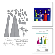 Load image into Gallery viewer, Stamp and Die Combo: Spellbinders-THE THREE MAGI STAMP & DIE SET FROM THE WONDERLAND COLLECTION