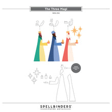 Load image into Gallery viewer, Stamp and Die Combo: Spellbinders-THE THREE MAGI STAMP & DIE SET FROM THE WONDERLAND COLLECTION
