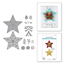Load image into Gallery viewer, Dies: Spellbinders-BARN STAR WREATH ETCHED DIES FROM THE COUNTRY CHRISTMAS COLLECTION BY ANNIE WILLIAMS