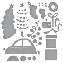 Load image into Gallery viewer, Dies: Spellbinders-YULETIDE RIDE ETCHED DIES FROM THE WONDERLAND COLLECTION