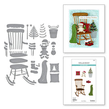 Load image into Gallery viewer, Dies: Spellbinders-CHRISTMAS ROCKING CHAIR ETCHED DIES FROM THE COUNTRY CHRISTMAS COLLECTION BY ANNIE WILLIAMS