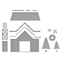 Load image into Gallery viewer, Dies: Spellbinders-COUNTRY CHRISTMAS BARN ETCHED DIES FROM THE COUNTRY CHRISTMAS COLLECTION BY ANNIE WILLIAMS
