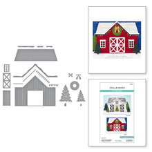 Load image into Gallery viewer, Dies: Spellbinders-COUNTRY CHRISTMAS BARN ETCHED DIES FROM THE COUNTRY CHRISTMAS COLLECTION BY ANNIE WILLIAMS