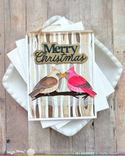 Load image into Gallery viewer, Die and Stencil Combo: Waffle Flower-Cardinal Duo Die-n-stencil