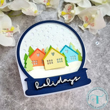 Load image into Gallery viewer, Dies: Trinity Stamps-Snowglobe Shaped Card Die Set