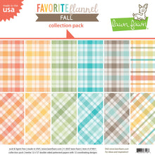Load image into Gallery viewer, 12x12 Paper: Lawn Fawn-Favorite Flannel Fall Collection Pack