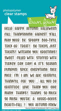 Load image into Gallery viewer, Stamps: Lawn Fawn-Henry’s Build-A-Sentiment: Fall