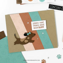 Load image into Gallery viewer, Dies: Concord & 9th-Paw Prints Double Card Front Dies