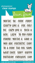 Load image into Gallery viewer, Stamps: Lawn Fawn-Henry's Build-A-Sentiment: Fox