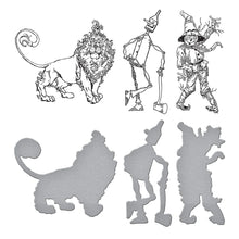 Load image into Gallery viewer, BetterPress: Spellbinders-TIN MAN, SCARECROW & LION BETTERPRESS PLATE & DIE SET