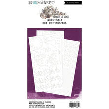 Load image into Gallery viewer, 49 And Market-Echoes Of Time Irresistible Rub-On Transfer Set-6"X12"