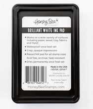 Load image into Gallery viewer, Ink Pad: HoneyBee Stamps-Bee Creative Ink Pad - Brilliant White Pigment Ink
