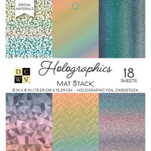 Load image into Gallery viewer, Specialty Paper: DCWV Holographics Mat Stack-Single-Sided Cardstock Stack 6"X6" 18/Pkg