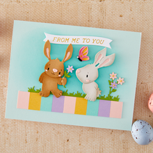 Load image into Gallery viewer, Dies: SPELLBINDERS-BUNNY BUDDIES ETCHED DIES BY SIMON HURLEY