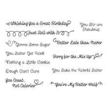 Load image into Gallery viewer, Stamps: Spellbinders-SUGARED EXPRESSIONS CLEAR STAMP SET BY TINA SMITH