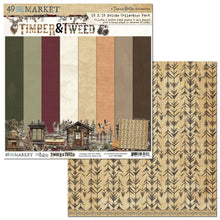 Load image into Gallery viewer, 12x12 Paper: 49 And Market-Solids Collection Pack 12"X12"-Timber & Tweed