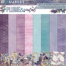 Load image into Gallery viewer, 12x12 Paper: 49 And Market Solids Collection Pack 12"X12"-Plume & Petal