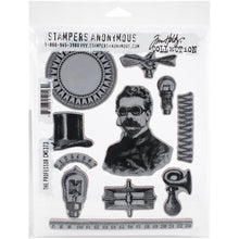 Load image into Gallery viewer, Stamps: Tim Holtz Cling Stamps-Stampers Anonymous -7"X8.5"-The Professor