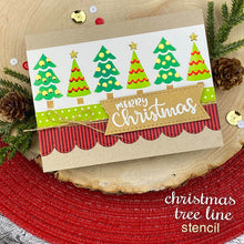 Load image into Gallery viewer, Stencils: Newton’s Nook-Christmas Tree Line Stencil
