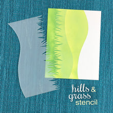 Load image into Gallery viewer, Stencils: Newton’s Nook-Hills & Grass Stencil