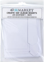 Load image into Gallery viewer, Scrapbooking: 49 And Market Create-An-Album Foundation Inserts-White
