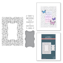 Load image into Gallery viewer, Better Press: Spellbinders-Swirl Birthday Frame Press Plate and Die Set