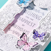 Load image into Gallery viewer, Better Press: Spellbinders-Swirl Birthday Frame Press Plate and Die Set