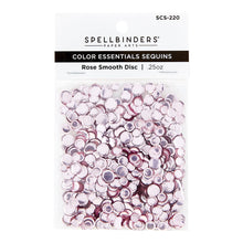 Load image into Gallery viewer, Embellishments: Spellbinders-Smooth Discs Color Essential Sequins-Rose
