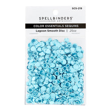 Load image into Gallery viewer, Embellishments: Spellbinders-Smooth Discs Color Essentials Sequin—Lagoon