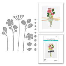 Load image into Gallery viewer, Dies: Spellbinders-SEALED BLOOMING STEMS ETCHED DIES