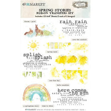 Load image into Gallery viewer, Rub-on Transfers: 49 and Market-Spring Stories Rub-On Transfer Set 6"X8"