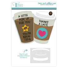 Load image into Gallery viewer, Dies: Trinity Stamps-Take-Out Coffee Cup Shaped Card Die Set