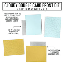 Load image into Gallery viewer, Dies: Concord & 9th-Cloudy Double Card Front Die