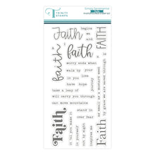 Load image into Gallery viewer, Stamps: Trinity Stamps-Simply Sentimental - Faith 4x8 Stamp Set