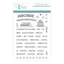 Load image into Gallery viewer, Stamps: Trinity Stamps-8-Bit Birthday 4x6 Stamp Set