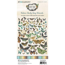 Load image into Gallery viewer, Embellishments: 49 and Market-Nature Study Laser Cut Outs-Wing Elements